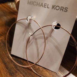 Michael Kors Rose Gold Hoops